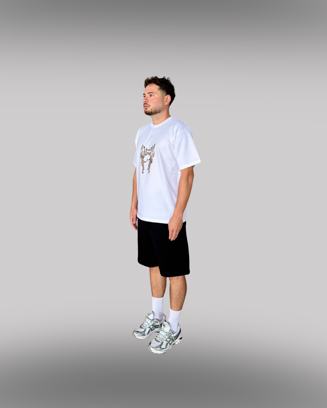 OVERSIZE CAMO TEE WHITE