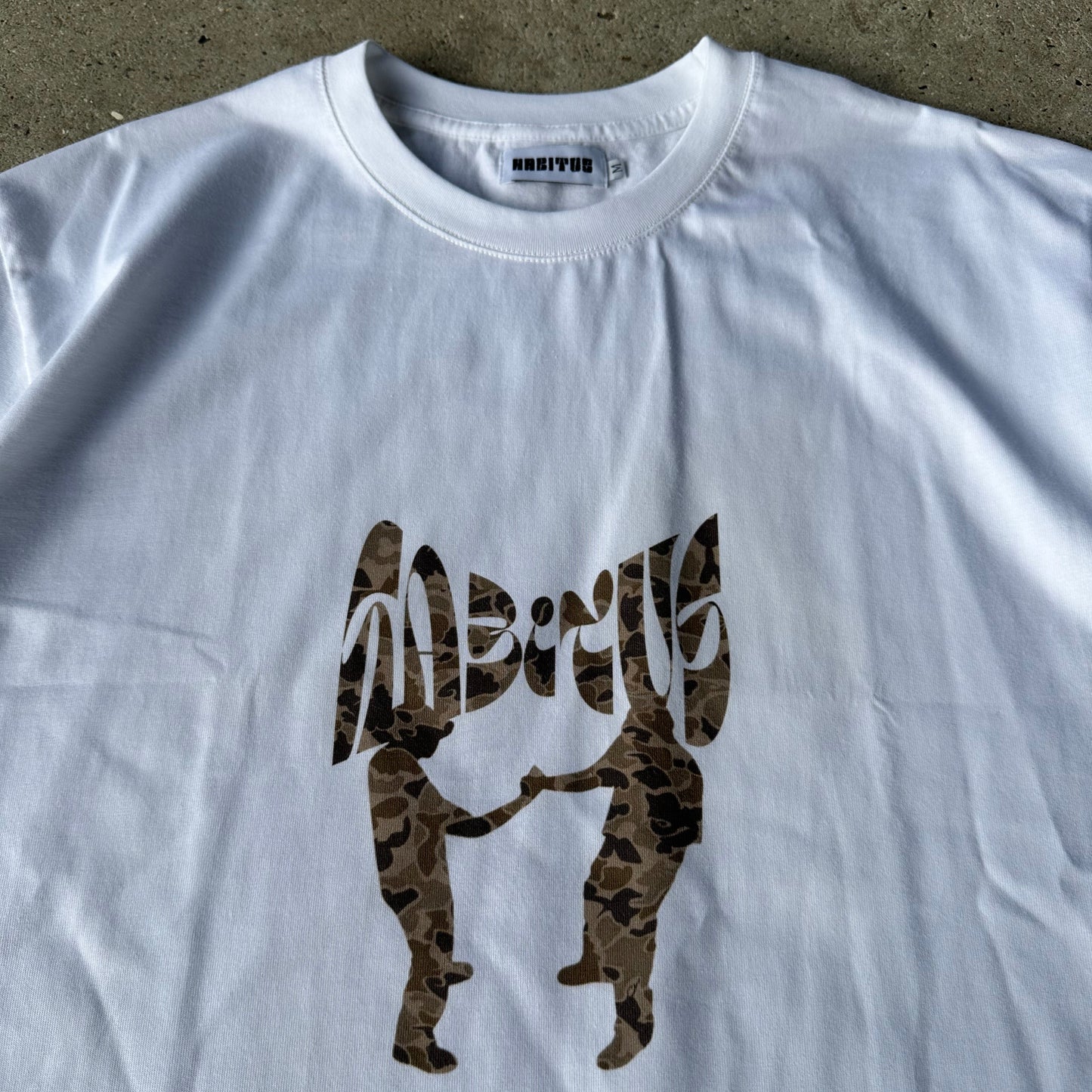 OVERSIZE CAMO TEE WHITE
