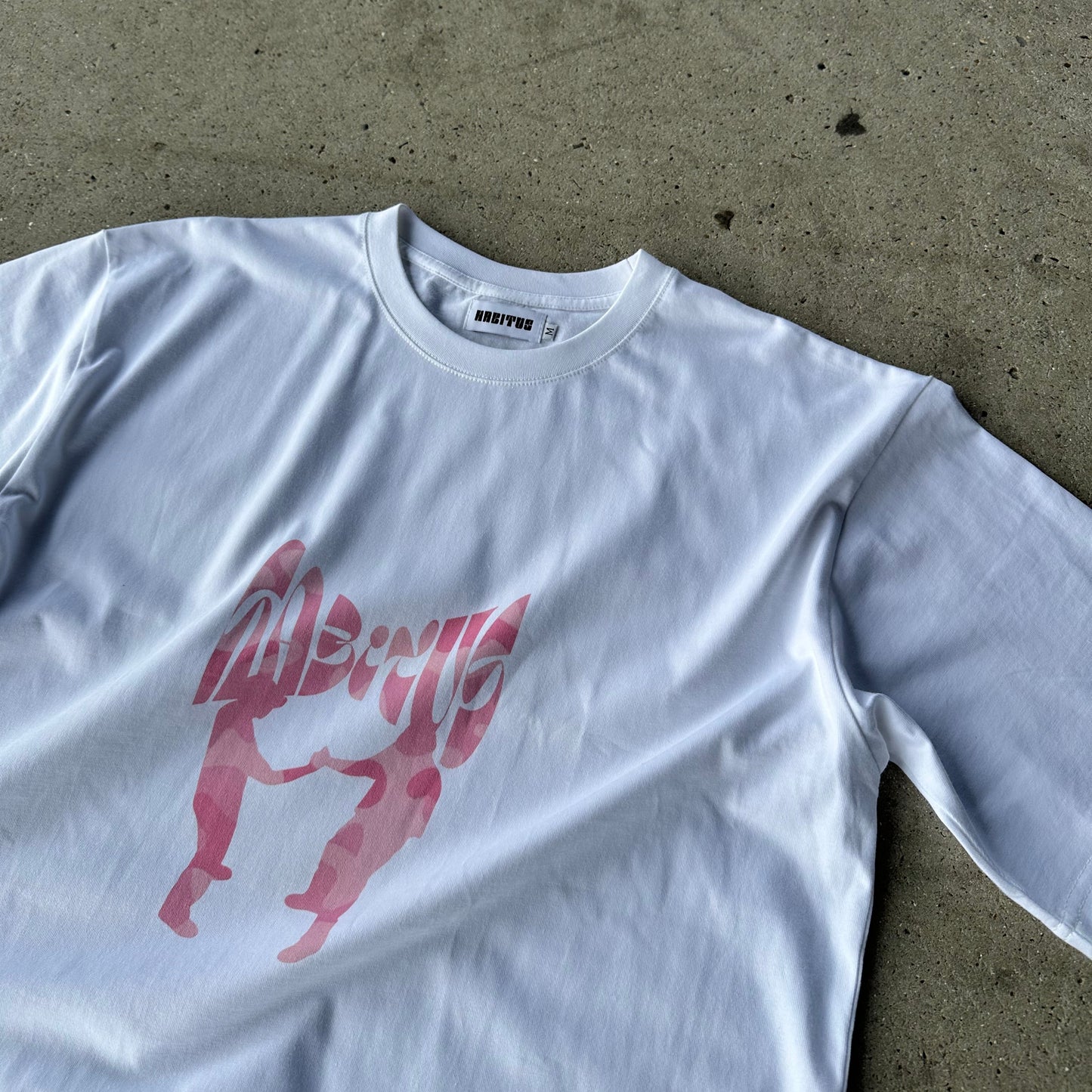 OVERSIZE CAMOPINK TEE WHITE