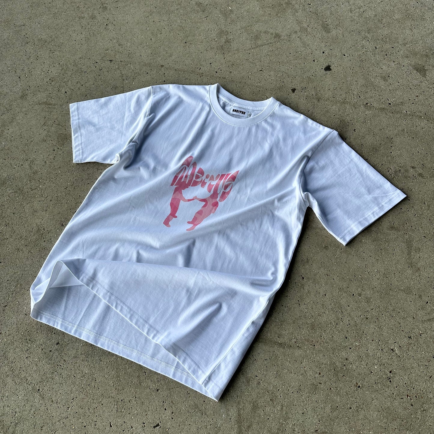 OVERSIZE CAMOPINK TEE WHITE